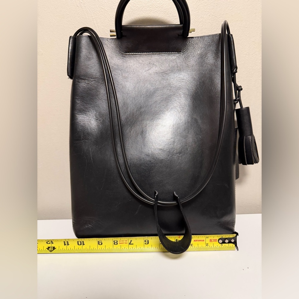BUILDING BLOCK Business Bag : Black Leather - Picture 12 of 14